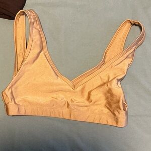 WeWoreWhat Light Brown Double Strap Bralette